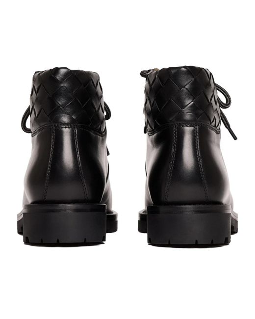Scarosso Black Catherine Round-Toe Lace-Up Boots