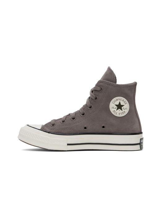 Converse Gray Taupe Chuck 70 Heritage Color Suede Sneakers