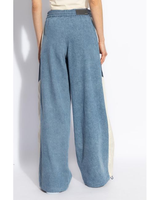 Amiri Blue Drawstring Chambray Track Pants
