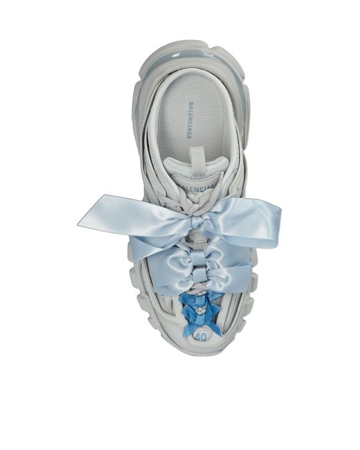 Balenciaga Gray Track Bow Slides