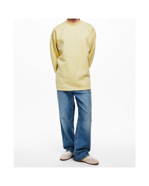 Fear Of God Yellow Long-Sleeved Ribbed Sweatshirt for men