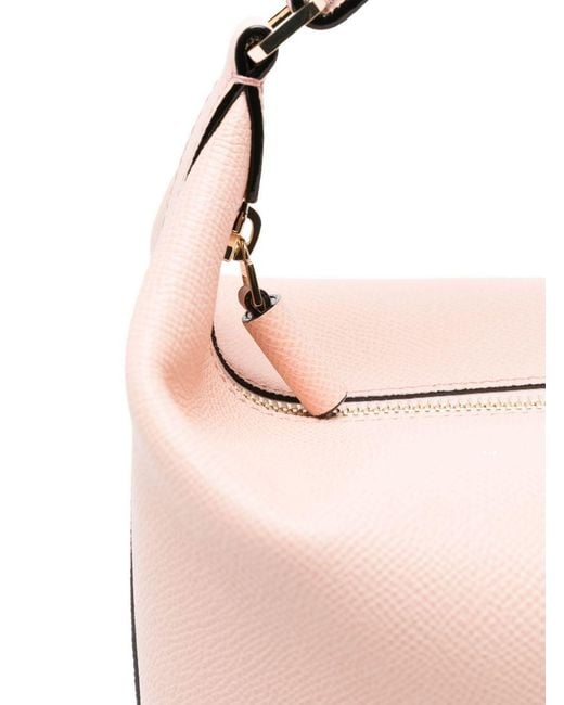 Valextra Pink Logo Shoulder Bag