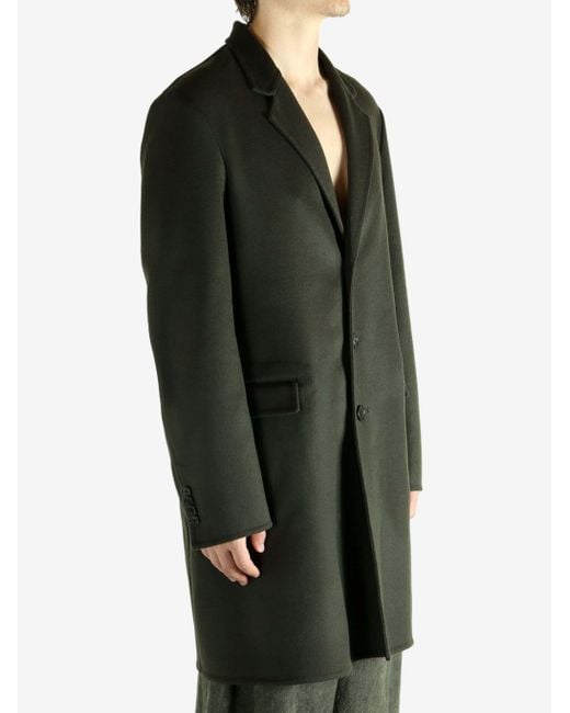 Givenchy Green Notch Lapel Single-Breasted Coat for men