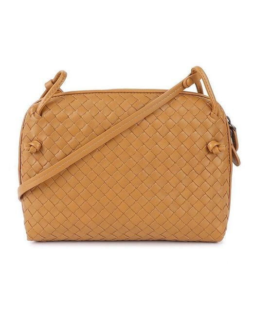 Bottega Veneta Metallic Zippered Shoulder Bag