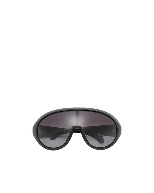 Moncler Gray Rick Owens Contrast Oval Sunglasses for men