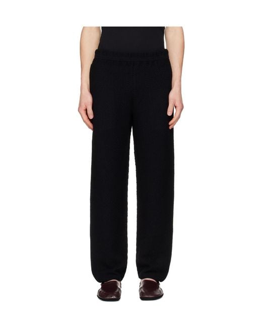Homme Plissé Issey Miyake Black Double Pocket Sweatpants for men