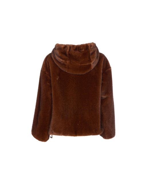 Herno Brown Hoodies