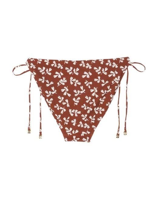 Tory Burch White Floral Bikini Bottoms