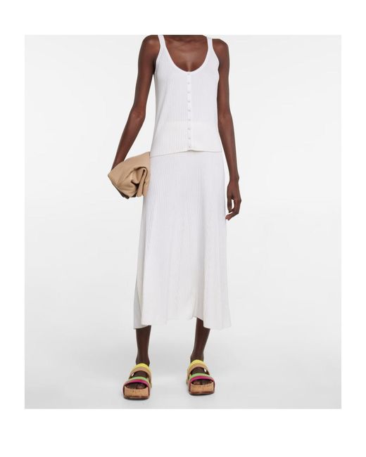 Gabriela Hearst White Knitted Tank Top