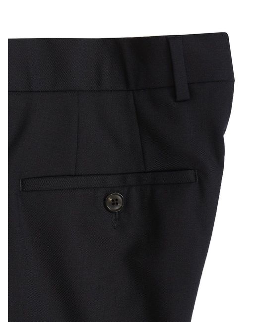 Paul Smith Black Single-Breasted Two-Piece Suit for men