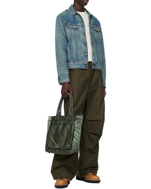 Porter-Yoshida and Co Green Tanker Tote for men