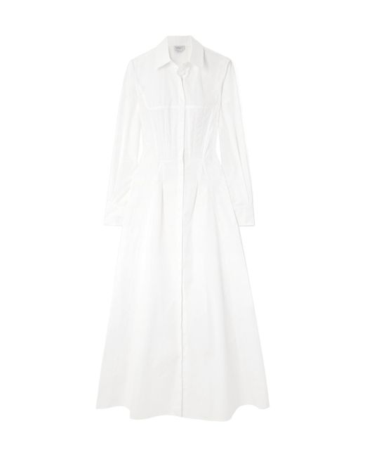 Gabriela Hearst White Long Sleeve Dress