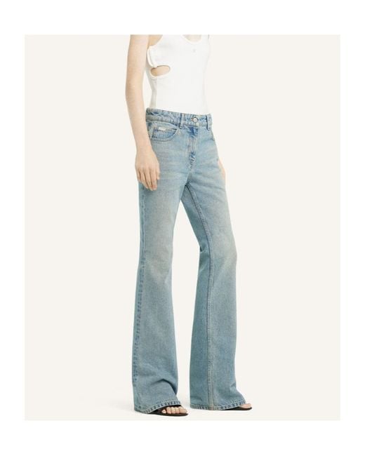 Courreges Blue Bootcut Jeans