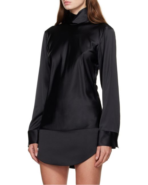 Courreges Black Long Sleeve Top