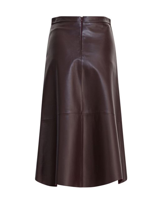 FURLING BY GIANI Brown Gwenda A-Line Skirt