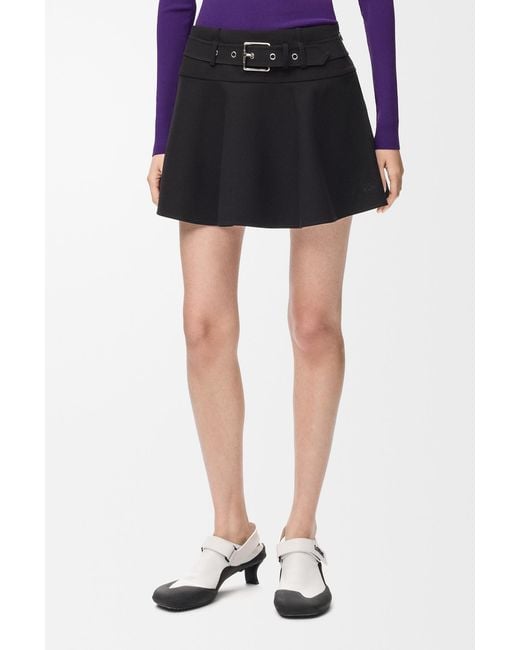 Loewe Black Mini Skirt