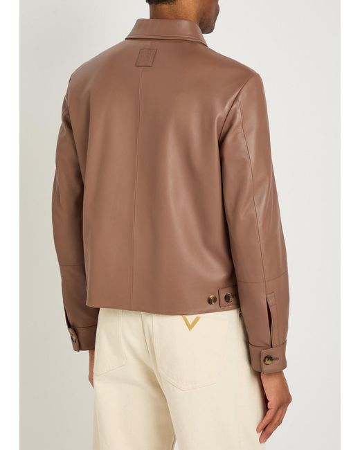 Loewe Brown Lambskin Jacket for men