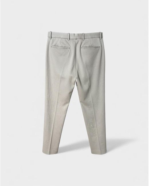 Pt Pantaloni Gray Belt Loop Trousers for men