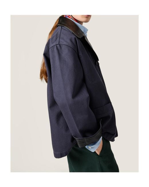 Miu Miu Blue Patch-Pocket Denim Jacket