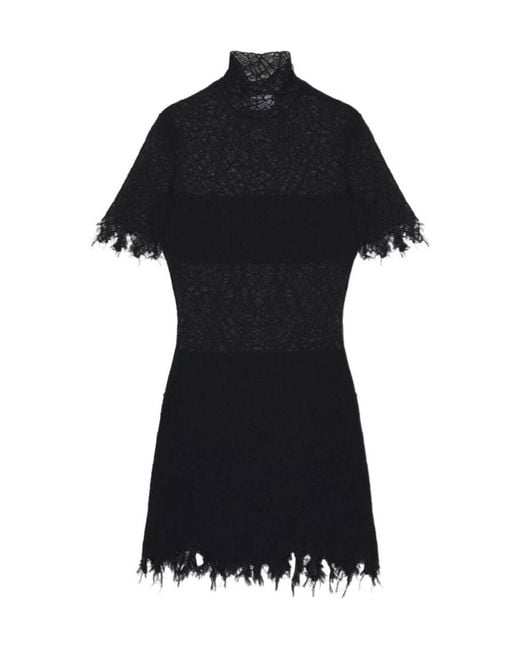 Alexander McQueen Black Lace Mini Dress