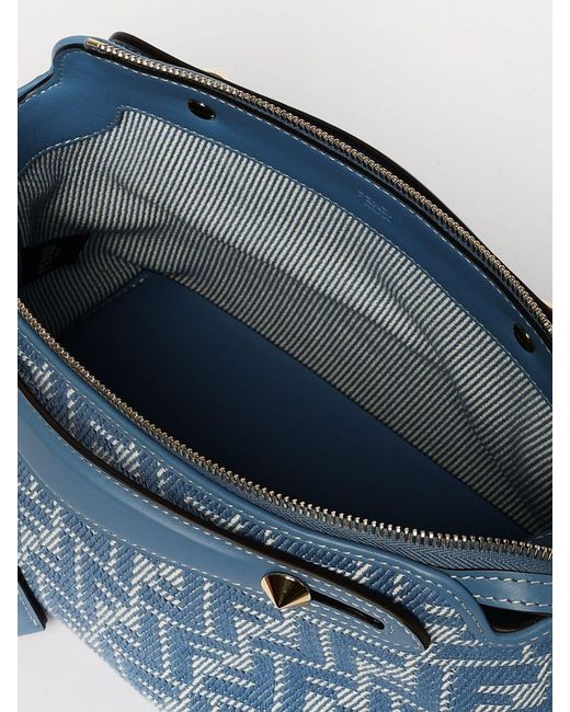 Fendi Blue By The Way Soft Medium Shoulder Bag
