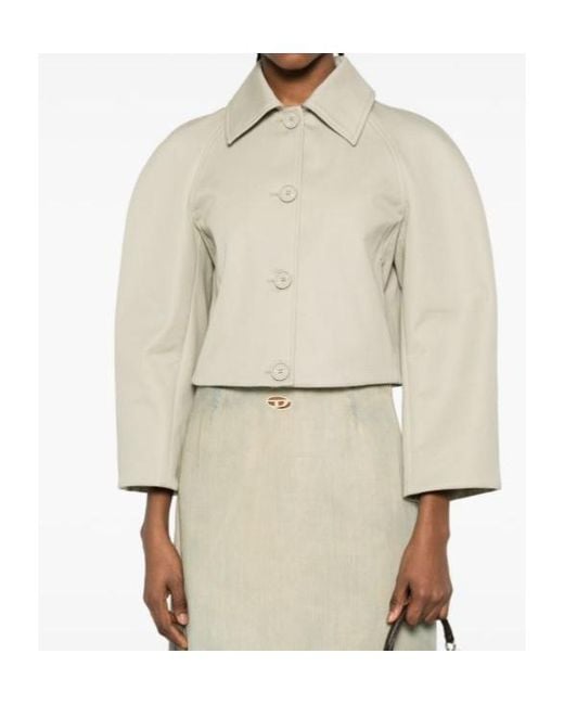 DIESEL White Long Sleeve Buttoned Jacket