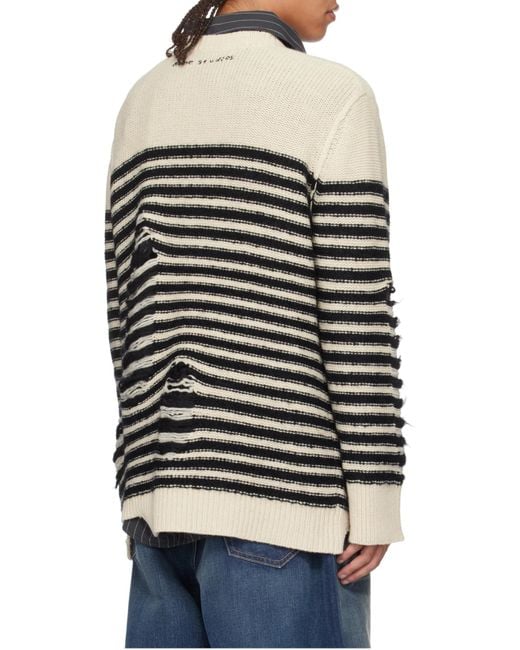 Acne Black Striped Sweater