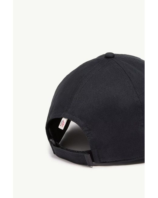 Moncler Blue Grenoble Logo Patch Baseball Cap for men