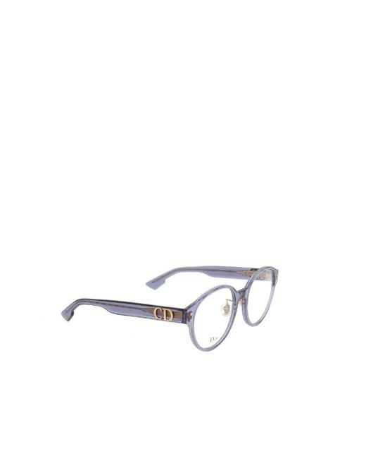 Dior White Circular Frame Flat Mirror