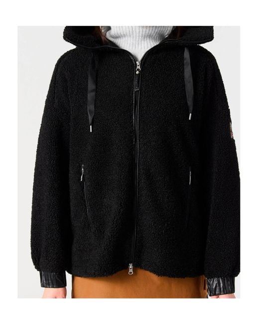 Parajumpers Black Hooded Casual Jacket