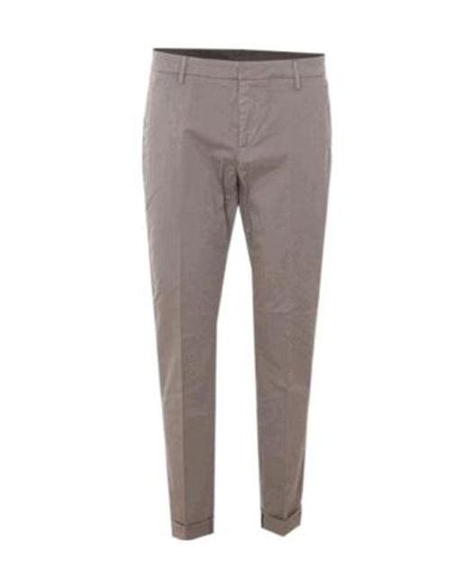 Dondup Gray Gaubert Slim-Fit Pants for men