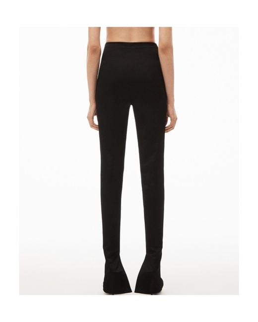 Alexander Wang Black Side-Slit Trousers