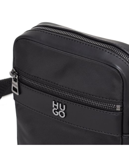 Boss Black Solidcolor Shoulder Bag for men