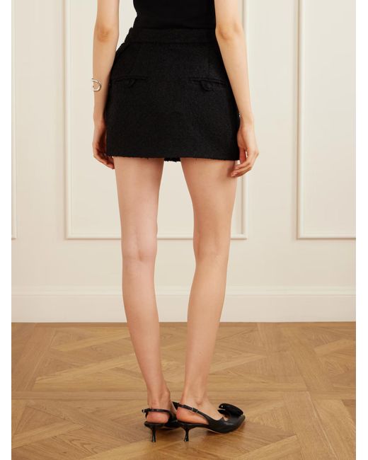 Magda Butrym Black Textured Mini Skirt