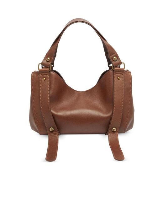 DIESEL Brown D-One-Small Top-Handle Bag
