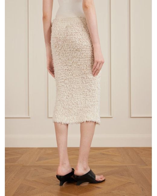 Khaite White Adela Skirt