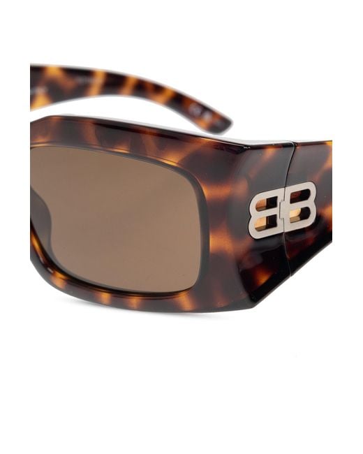 Balenciaga Multicolor Eyewear Pointed-Edge Rectangle Frame Sunglasses for men