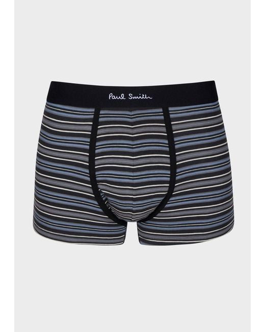 Paul Smith Blue Mixed-Pattern Seven Pack Boxer Briefs for men