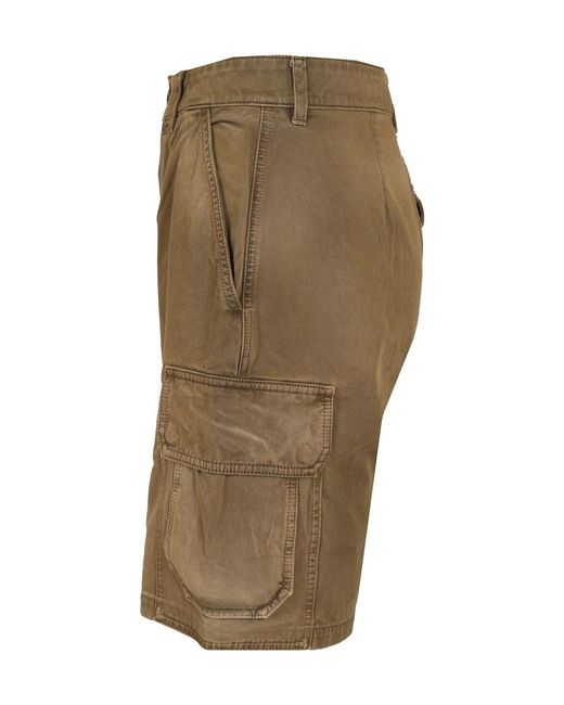 Loewe Green Cargo Bermuda Shorts for men