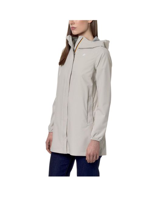 K-Way Gray Manphy Bonded Jersey Jacket