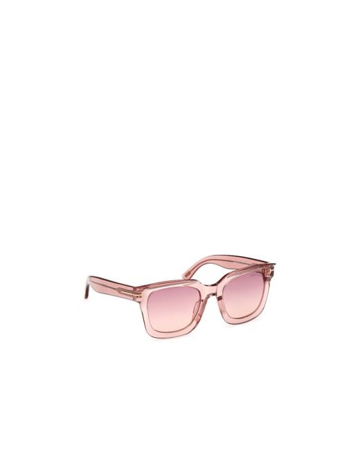 Tom Ford Pink Eyewear Square Frame Sunglasses