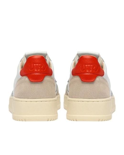 Autry White Medalist Low Sneakers
