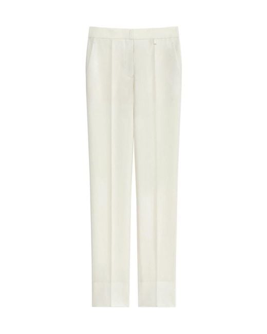 Givenchy White Straight Leg Tailored Trousers