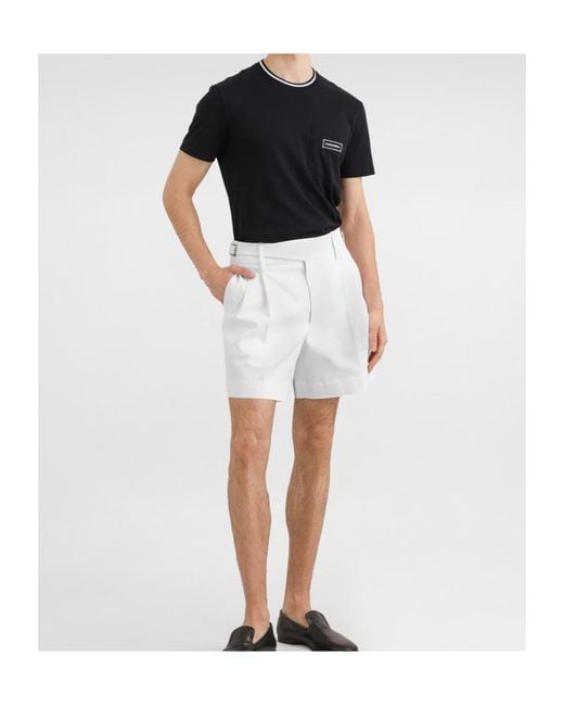 Dolce & Gabbana Black Logo Patch Cotton T-Shirt for men