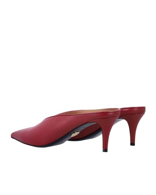 Stella McCartney Pink Pointed-Toe V-Cut Mules