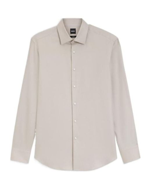 Boss White Long-Sleeved Shirt for men