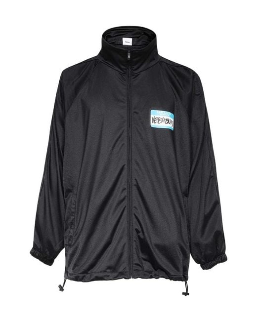 Vetements Black Long-Sleeved Casual Jacket for men