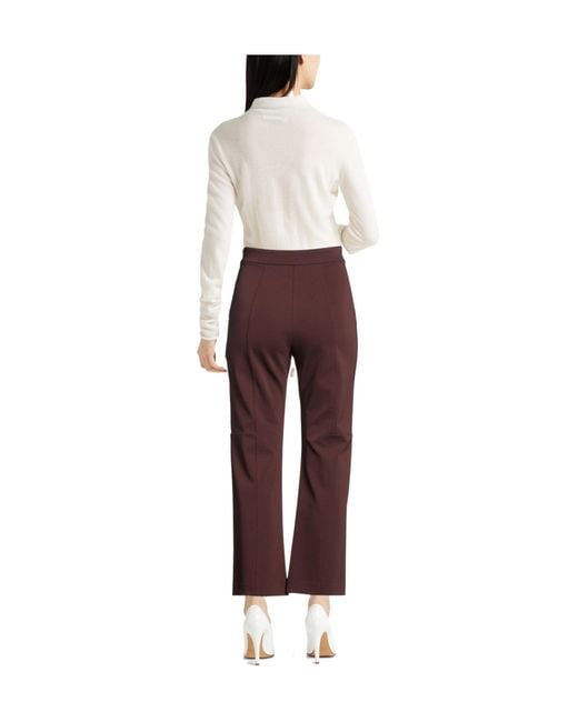 Max Mara Solid Color Flared Trousers