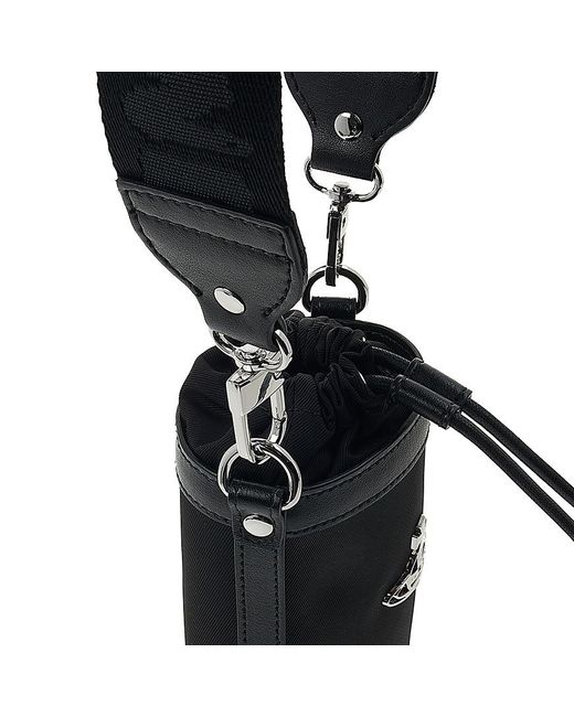 Vivienne Westwood Black Logo Bucket Shoulder Bag for men