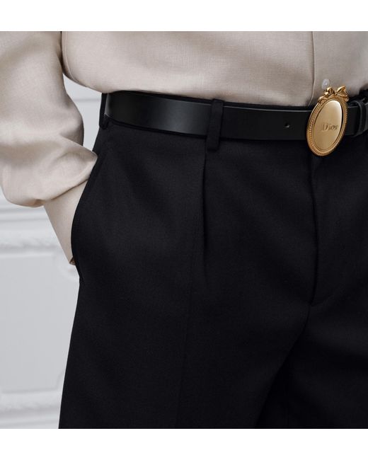Dior Black Belt Loop Shorts for men